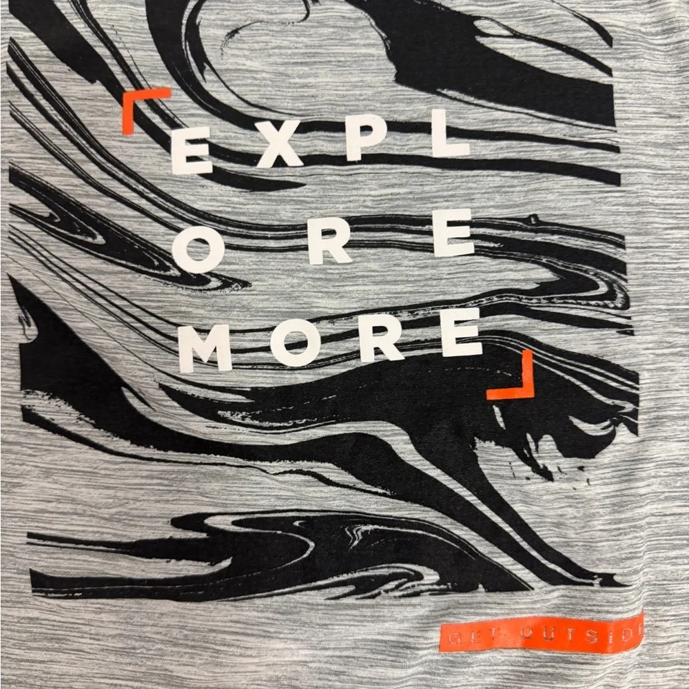Old Navy Gray Explore More Kids Tee
